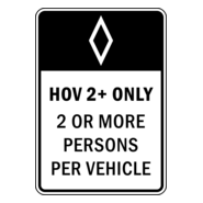 HOV 2+ Logo PNG Vector