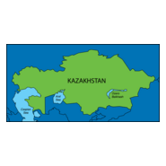 KAZAKHSTAN MAP Logo PNG Vector