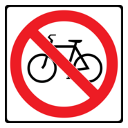 NO BICYCLES SIGN Logo PNG Vector