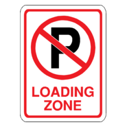 NO PARKING LOADING ZONE SIGN Logo PNG Vector