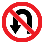 NO U-TURNS SIGN Logo PNG Vector