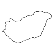 OUTLINE MAP OF HUNGARY Logo PNG Vector
