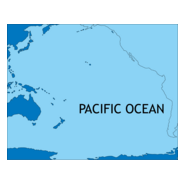 PACIFIC OCEAN MAP Logo PNG Vector