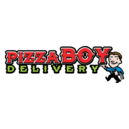 Pizza Boy Delivery Logo PNG Vector