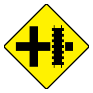RAILROAD CROSSING SIGN Logo PNG Vector