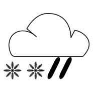 RAIN AND SNOW WEATHER Logo PNG Vector