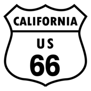 ROUTE 66 ROAD SIGN Logo PNG Vector