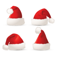 Santa Hat Christmas Logo PNG Vector