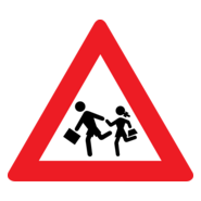 SCHOOL ROAD SIGN Logo PNG Vector
