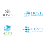 SERVER AND HOSTING Logo PNG Vector