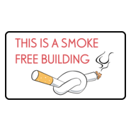 SMOKE FREE BUILDING SIGN Logo PNG Vector
