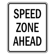 SPEED ZONE AHEAD Logo PNG Vector