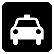 TAXI TRAFFIC SYMBOL Logo PNG Vector