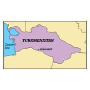 TURKMENISTAN MAP Logo PNG Vector