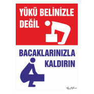 YÜKÜ BELİNİZLE DEĞİL UYARI TABELASI Logo PNG Vector