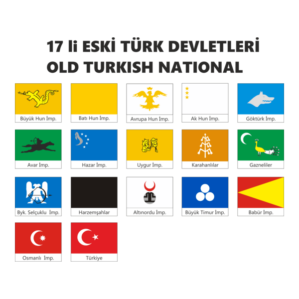 17 li ESKİ DEVLET BAYRAKLARI Logo PNG Vector