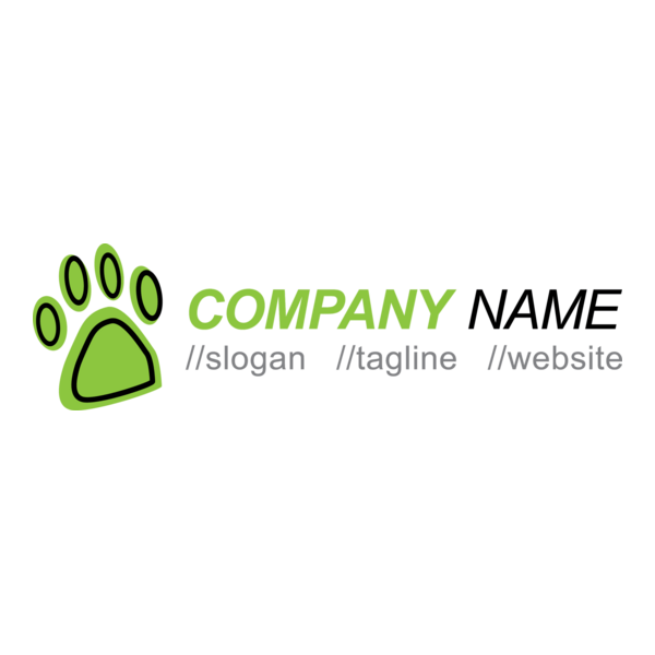 Animal Paw Logo PNG Vector