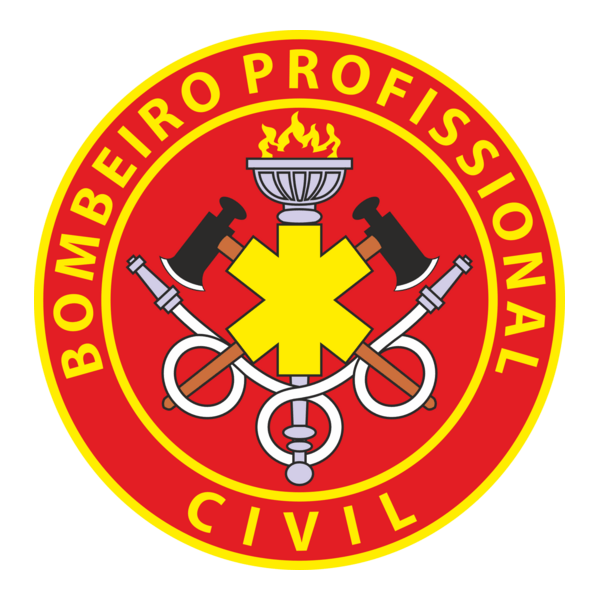 Bombeiro Profissional Civil Logo PNG Vector