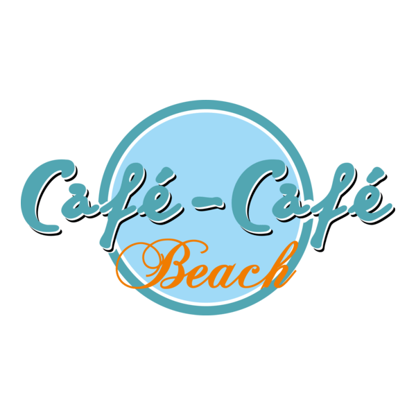 Cafe Beach Logo PNG Vector