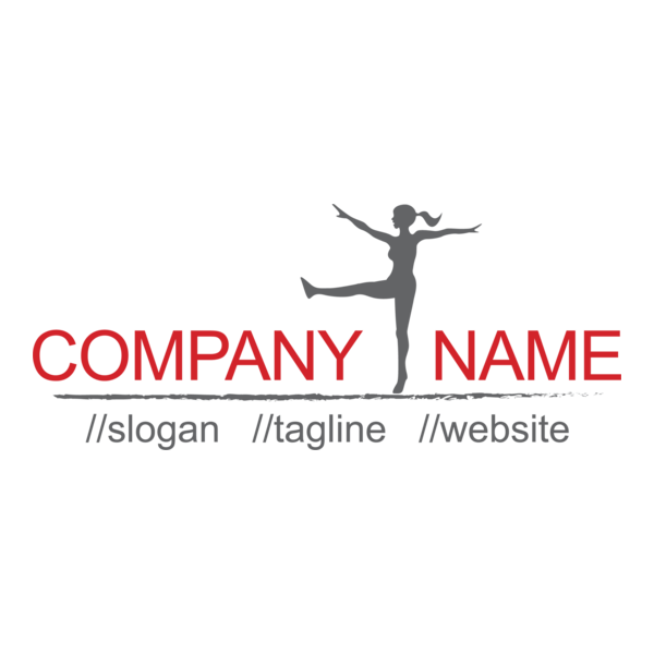 Dance & Fitness Logo PNG Vector