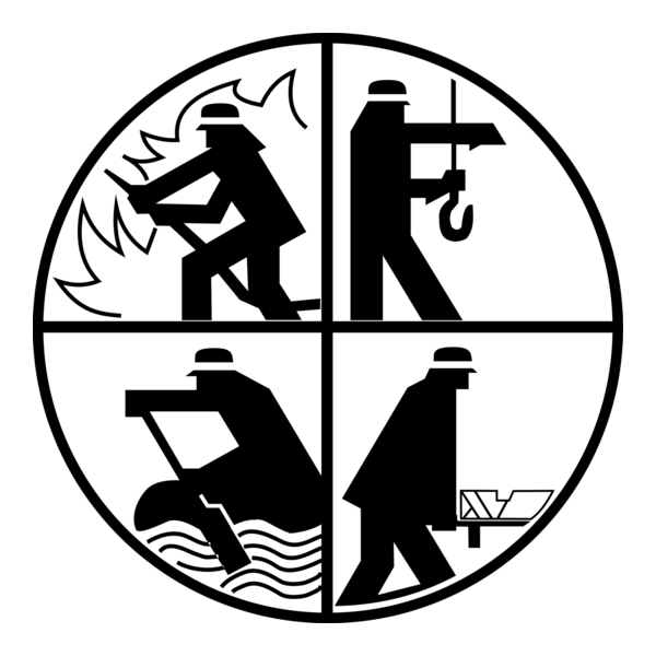 Feuerwehr Löschen bergen retten Logo PNG Vector