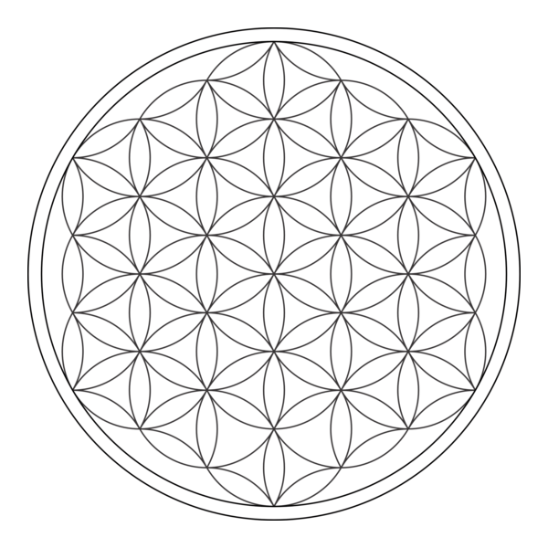 Flower of Life Logo PNG Vector