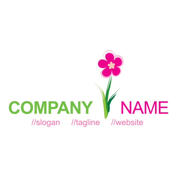 Free Red & Pink Flower Logo PNG Vector