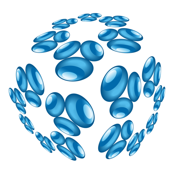 Liquid Cluster Logo PNG Vector