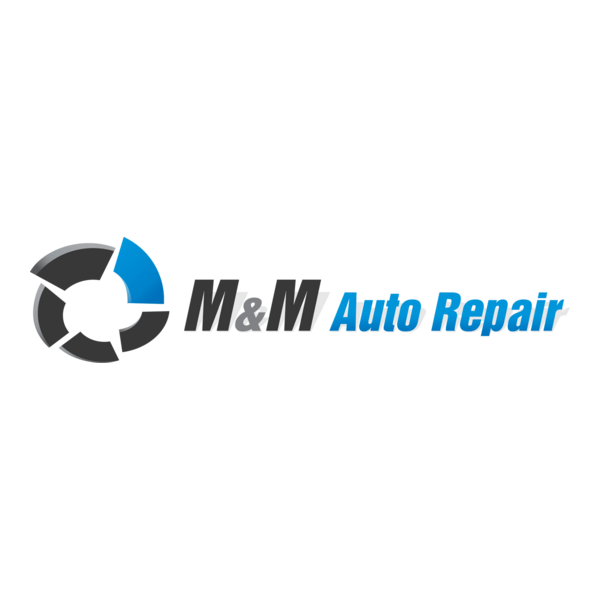 M & M Auto Repair Logo PNG Vector