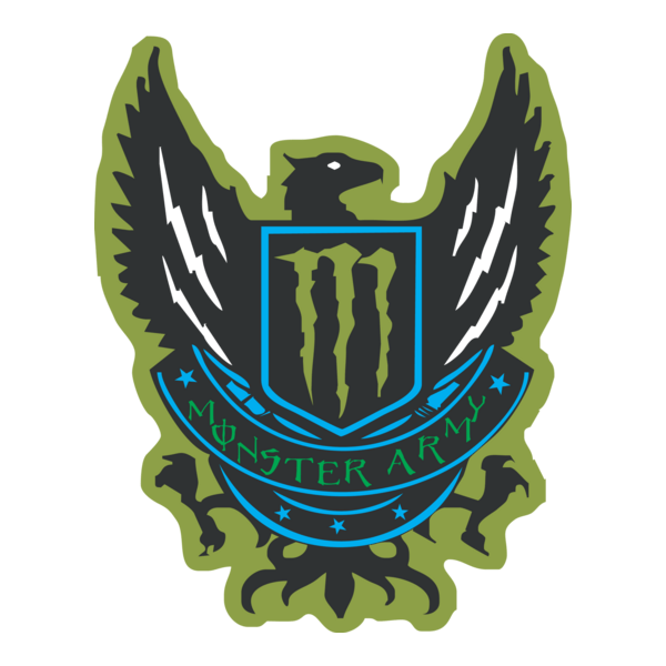 monster Army Logo PNG Vector