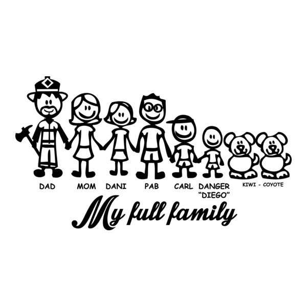 My Full Family Logo PNG Vector