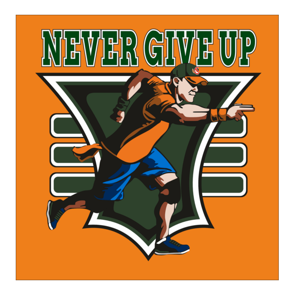 Never Give Up Logo PNG Vector