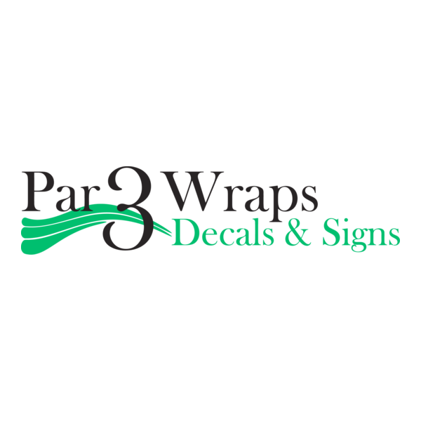 Par 3 Wraps Decals and Signs Logo PNG Vector