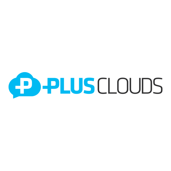 PlusClouds Cloud Computing Services Logo PNG Vector