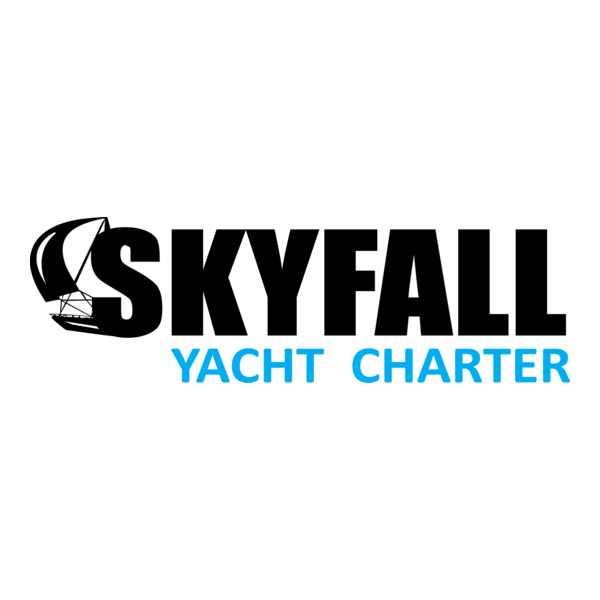 Skyfall Yacht Charter Logo PNG Vector