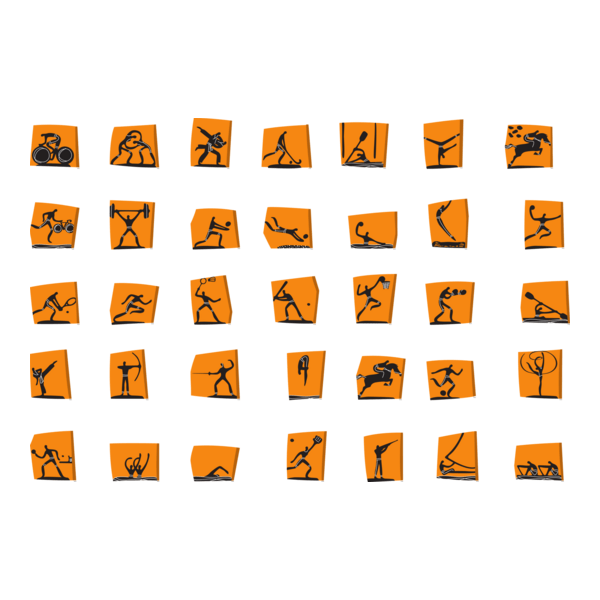 Summer Olympics 2004 pictograms Logo PNG Vector