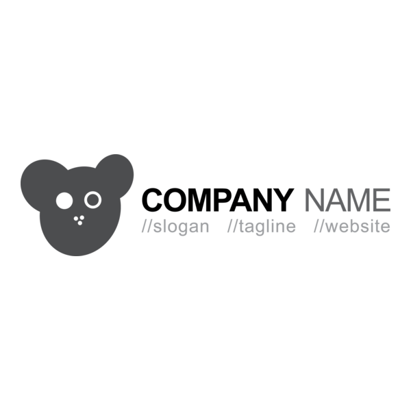 Teddy Bear Logo PNG Vector
