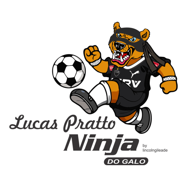 Urso Ninja Do Galo - Lucas Pratto Logo PNG Vector