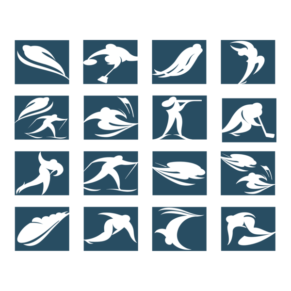 Winter Olympics 1998 pictograms Logo PNG Vector