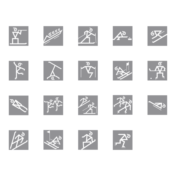 Winter Olympics 2002 pictograms Logo PNG Vector