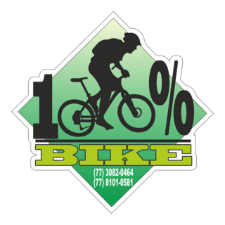 100% Bike Logo PNG Vector