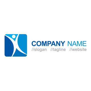 Blue People Logo PNG Vector