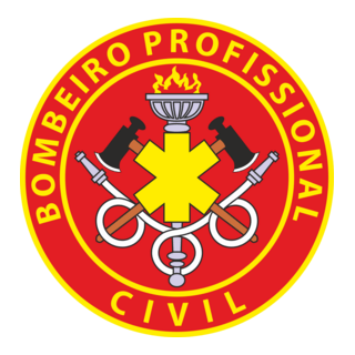 Bombeiro Profissional Civil Logo PNG Vector
