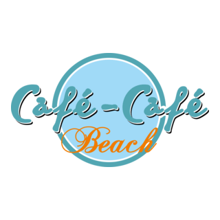 Cafe Beach Logo PNG Vector