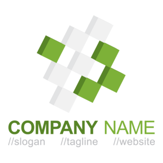 Chequered Square Logo PNG Vector