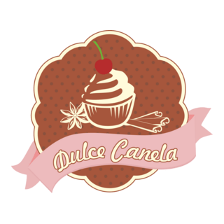 Dulce Canela Cupcakes Logo PNG Vector