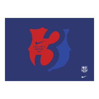 FC Barcelona Champions Logo PNG Vector