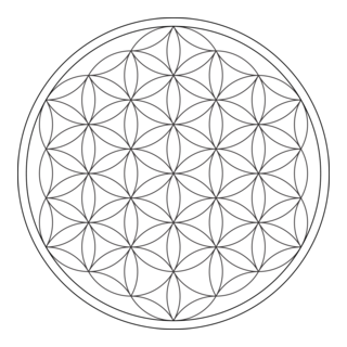 Flower of Life Logo PNG Vector