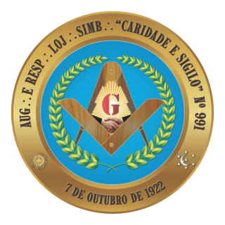 Loja Maçônica Caridade Sigilo Logo PNG Vector