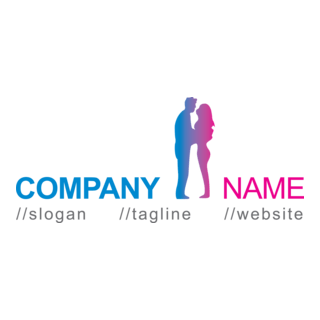 Love Couple Logo PNG Vector